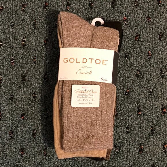 GOLDTOE Socks – 6-Pack | New With Tags - Picture 1 of 5